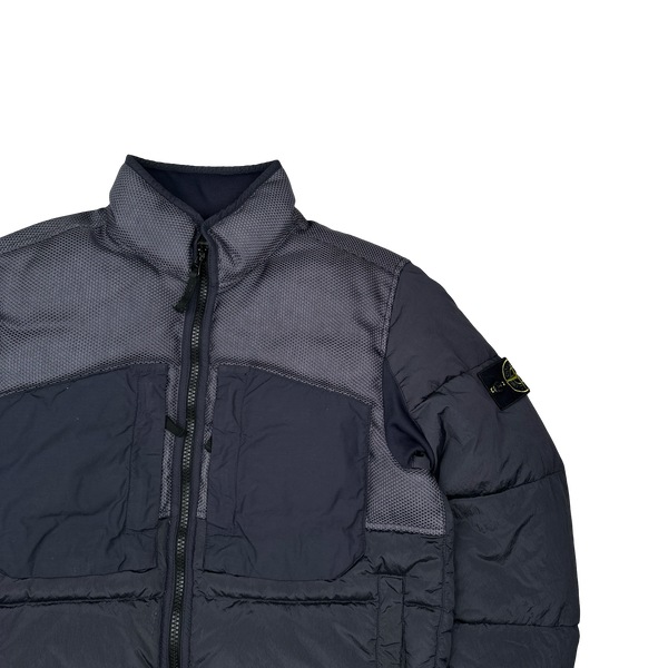 Stone Island 2021 Modified Panama 6/3 HT Nylon Mix Fabrics Down- TC Puffer - Small