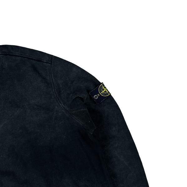 Stone Island 2018 Black Frost Crewneck Sweatshirt - XXL