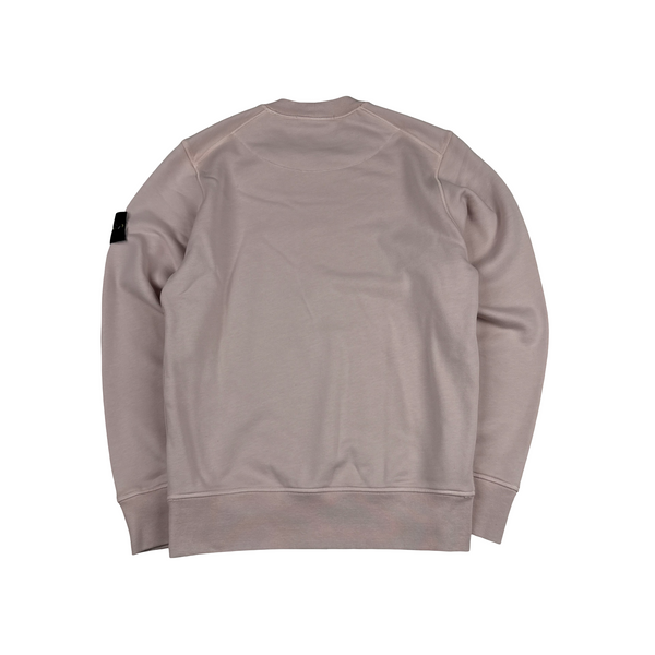 Stone Island 2025 Brushed Organic Cotton Crewneck Jumper - XS
