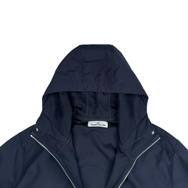 Stone Island 2018 Navy Light Soft Shell R Jacket - XXL