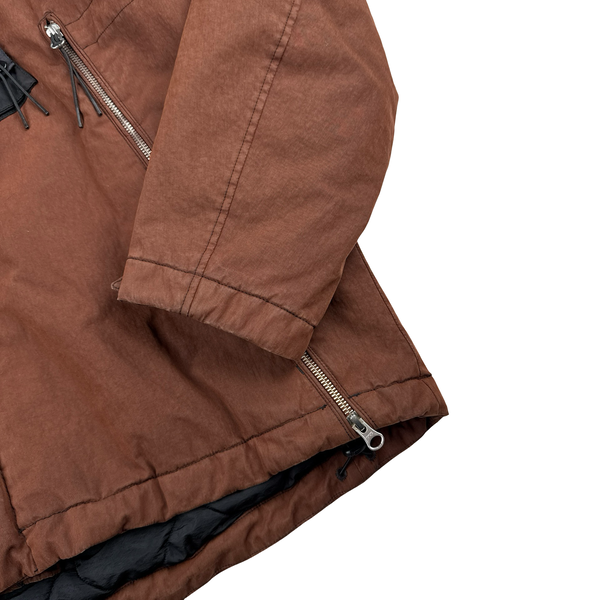 CP Company Black 50 Fili Quilted Explorer Cargo Jacket - XL