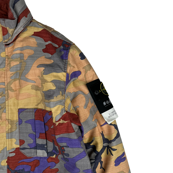 Stone Island 2022 Heritage Camo Ripstop Nylon Dutch Rope Jacket - Large