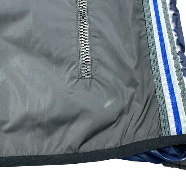 Prada Sport Grey Blue Semi Transparent Back Lightweight Jacket - Large