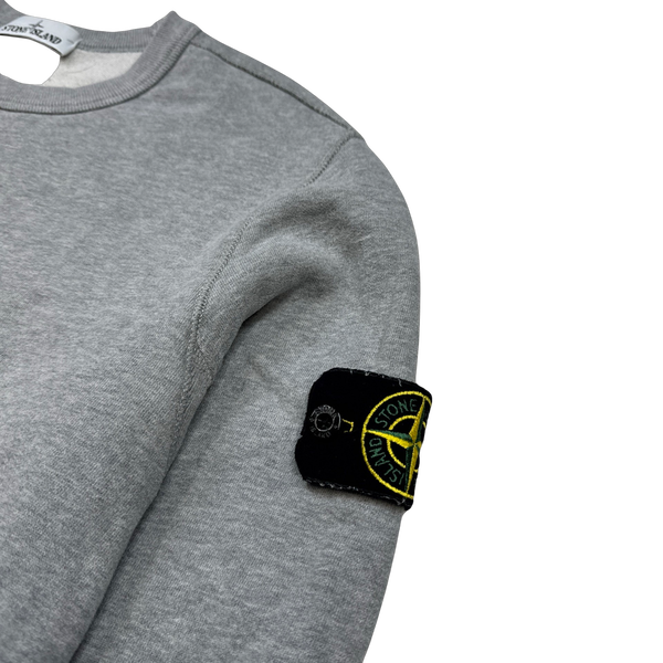 Stone Island 2017 Light Grey Cotton Crewneck Sweatshirt - Medium
