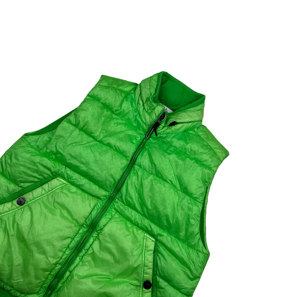 Stone Island 2012 Green Garment Dyed 30th Anniversary Down Filled Gilet - XL
