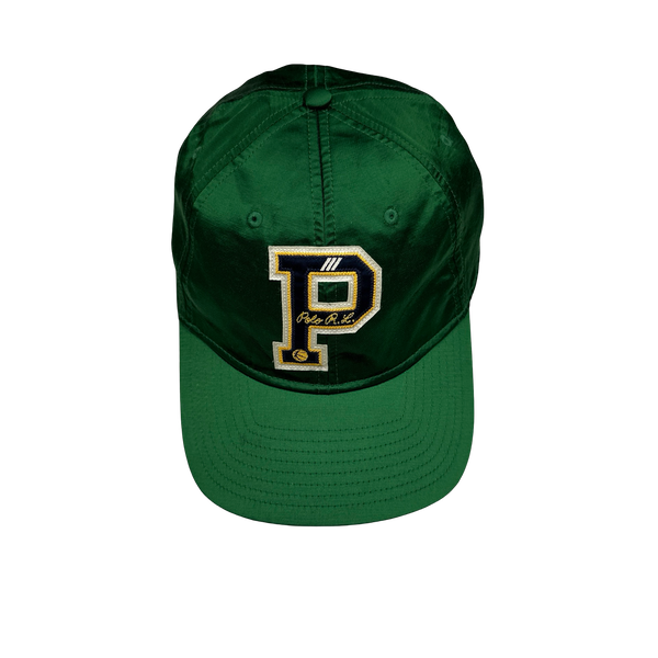 Ralph Lauren Green Satin Polo Embroidered Cap