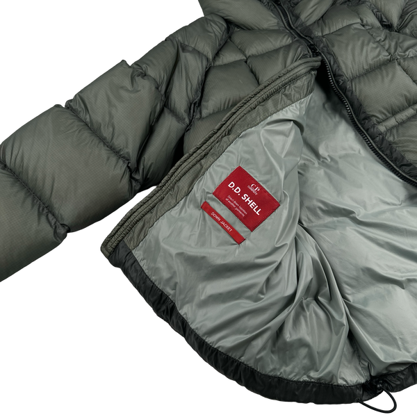 CP Company Green Down Filled DD Shell Lens Viewer Puffer Jacket - XL