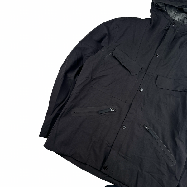 Stone Island 2016 Black Ghost Piece Water Repellent Wool Jacket - XL