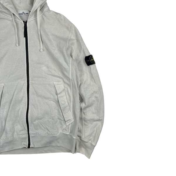 Stone Island 2014 White Zipped Hoodie - XL