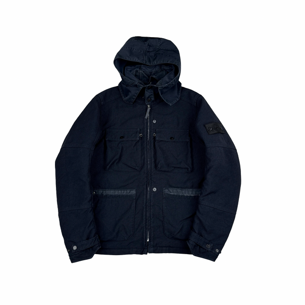 Stone Island 2015 Navy Nylon Blend Shadow Project Jacket - Large