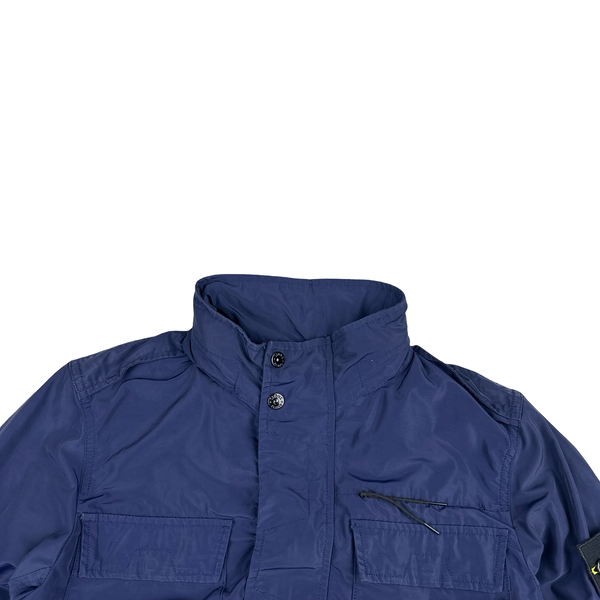 Stone Island 2016 Navy Blue Micro Reps Multi Pocket Field Jacket - Small