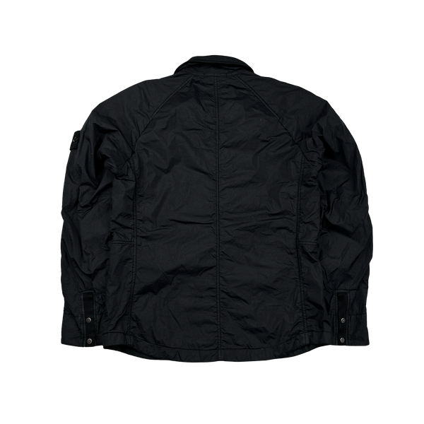 Stone Island Black 2009 Nylon Cotton Lined Overshirt - Medium