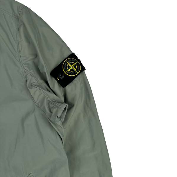 Stone Island 2019 Khaki Micro Reps Long Jacket - Medium
