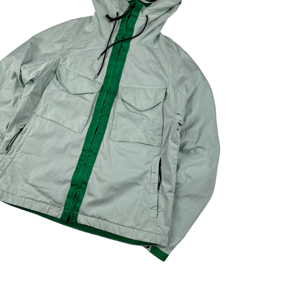CP Company Mint Green Raso-CP Zipped Goggle Jacket - Medium
