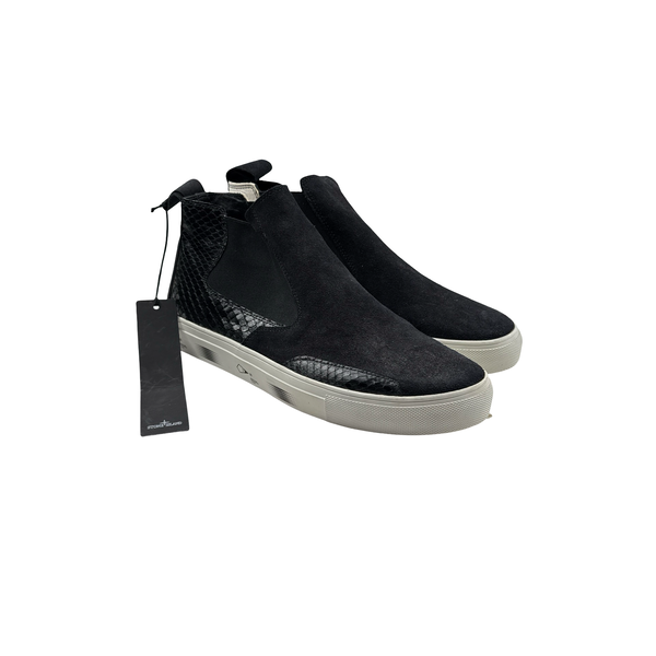 Stone Island Shadow Project Black Chelsea Boots - UK 8