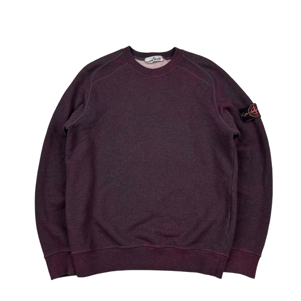 Stone Island 2020 Purple Dust Treatment Crewneck - Small