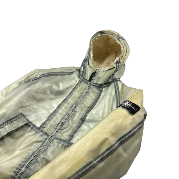 Stone Island 2015 Sherling Lined Poly Cover Jacket - Large