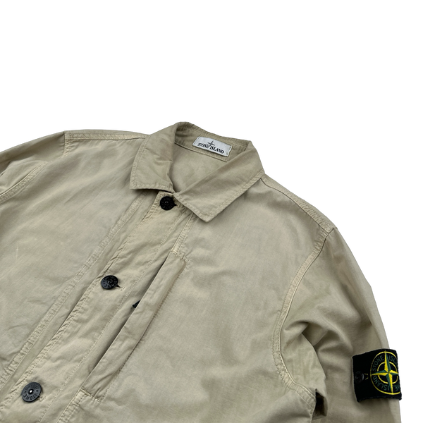 Stone Island 2021 Tan Tela Smerigliata Jacket - Large