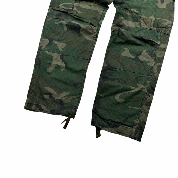 Carhartt Khaki Green Camo Cargo Trousers - Small