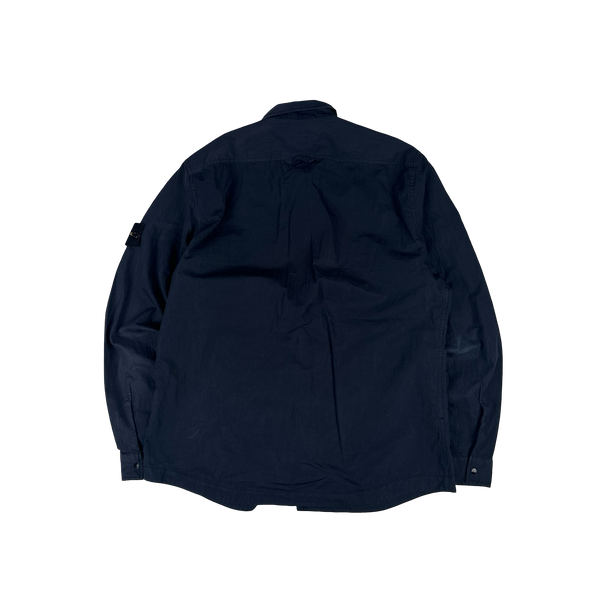Stone Island 2011 Navy Cotton Double Pocket Overshirt - XL