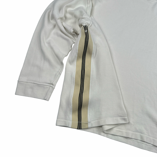 Stone Island AW1995 Vintage Cotton Stripped Detail Crewneck Jumper - XL