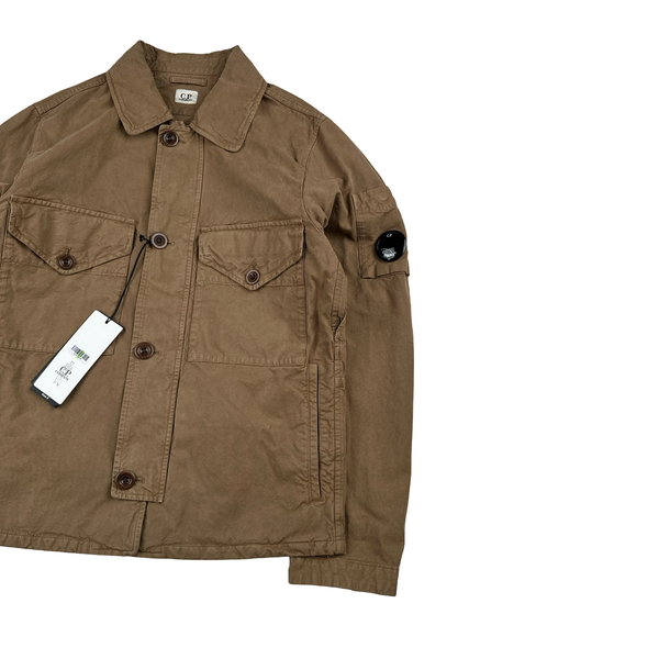 CP Company Bronze Mais B Lens View Multi Pocket Overshirt Jacket - Medium