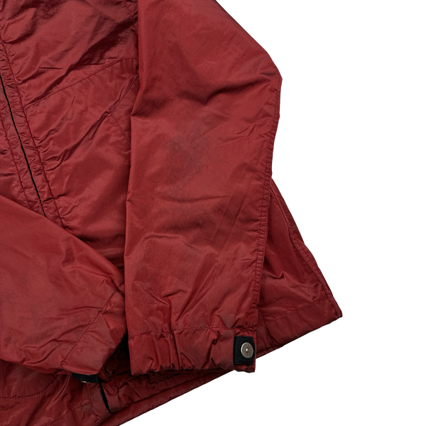 Stone Island 2007 Red Nylon Metal Hooded Jacket - Medium