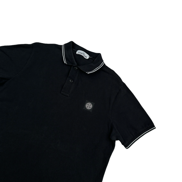 Stone Island 2019 Black Short Sleeve Polo Shirt - XL