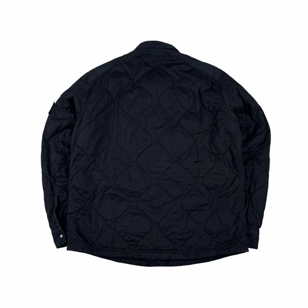 Stone Island Thick Cotton Navy Quilted Overshirt - XXL