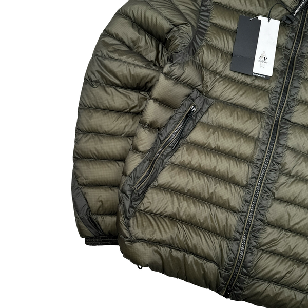 CP Company Khaki DD Shell Puffer Jacket - Medium
