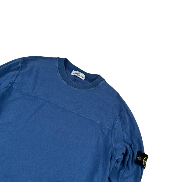 Stone Island 2013 Blue Cotton Crewneck Jumper - XXL