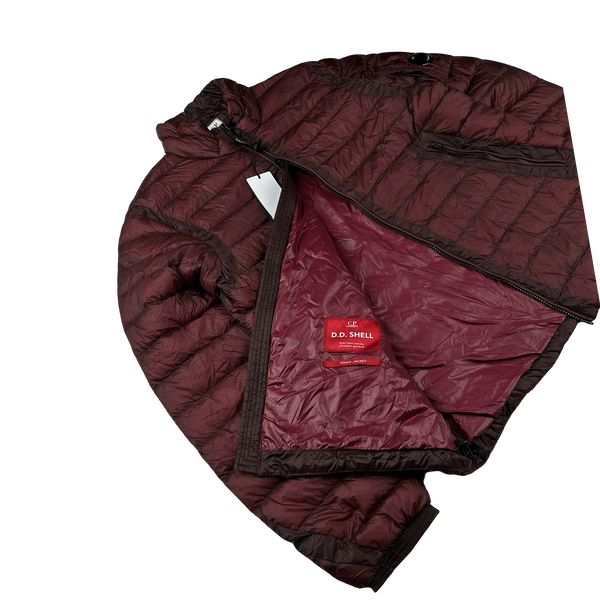 CP Company Wine DD Shell Puffer Jacket - XL
