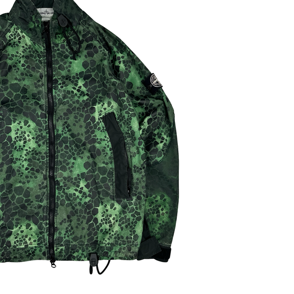 Stone Island 2018 Alligator Camo Light Cotton Nylon Jacket - Large