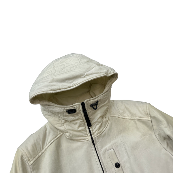 Stone Island 2013 Waxed Soft Leather Jacket - Large