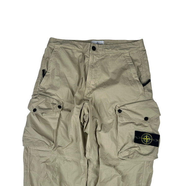 Stone Island 2019 LO Tan Cotton Baggy Cargos - 32"
