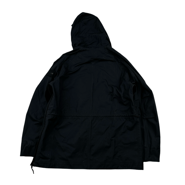 Stone Island 2022 Black O-Ventile Ghost Piece Pullover Smock