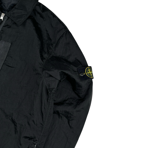 Stone Island 2022 Black Nylon Metal Econyl Overshirt Primaloft Lined - XL