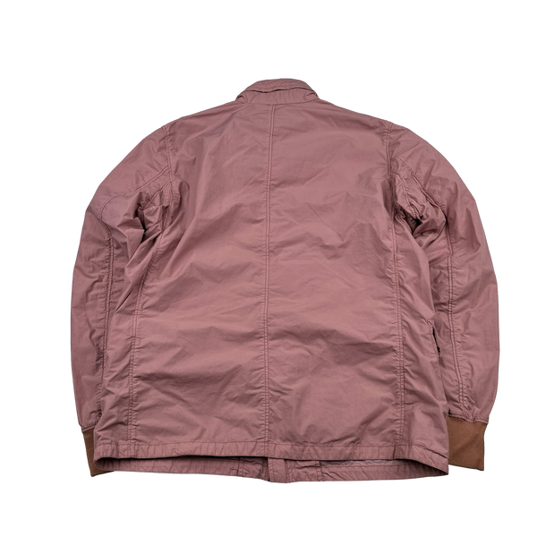 Stone Island 2022 Pink Naslan Light Watro Shoulder Badge Jacket - Large
