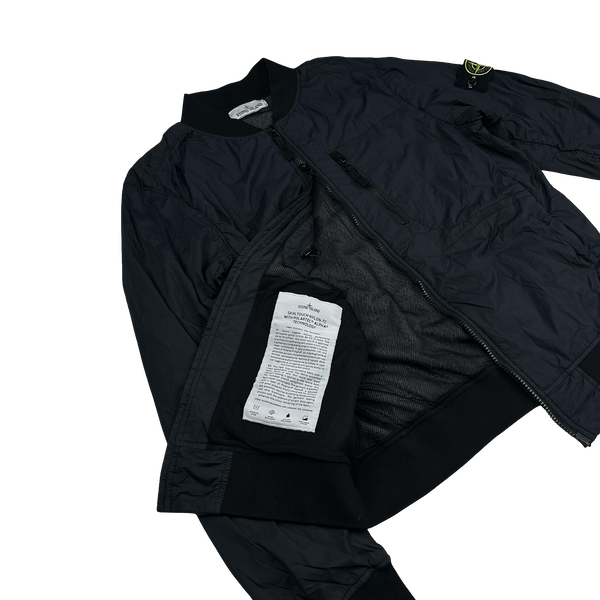 Stone Island 2022 Black Nylon Skin Touch TC Polartec Jacket - Small