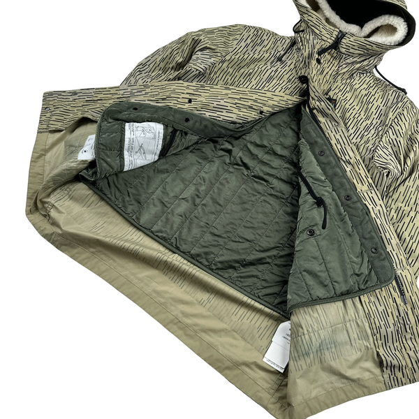 Stone Island 2021 Rain Camo Watro Reflective Parka Jacket - Medium