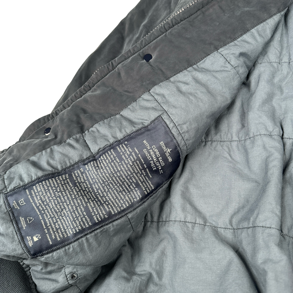 Stone Island Cupro Raso Navy Ghost Project Bomber Jacket - XL