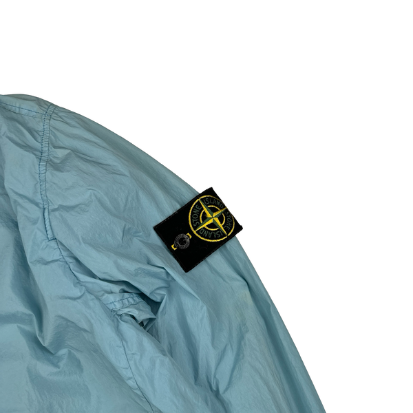 Stone Island 2017 Blue Garment Dyed Crinkle Reps Jacket - Medium