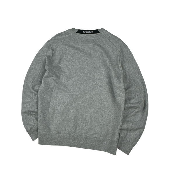 CP Company Grey Cotton Lens Viewer Crewneck - Medium