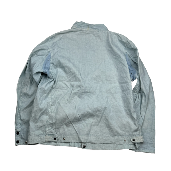 Stone Island 2005 Vintage Blue Lino Flax Jacket - XXL