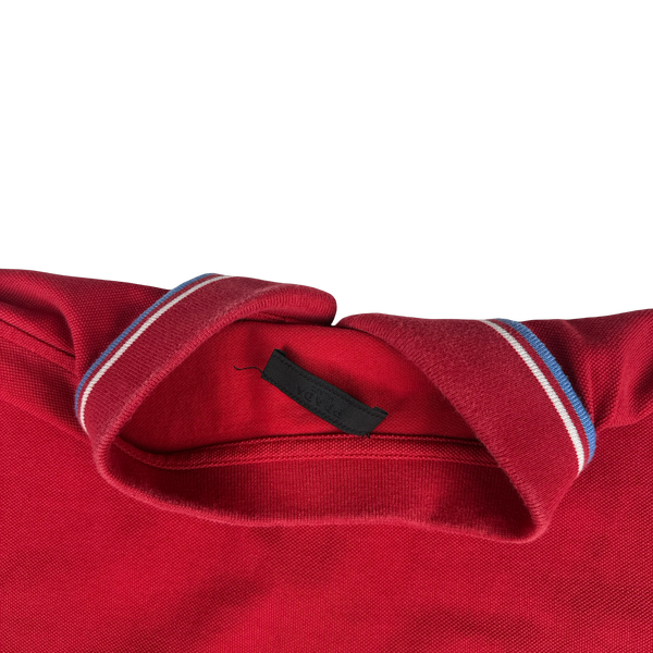 Prada Red Cotton Polo Shirt -XL