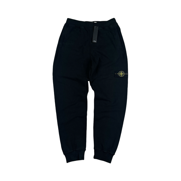 Stone Island 2024 Black Loose Fit Jogging Bottoms - Medium