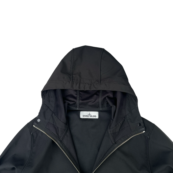 Stone Island 2018 Black Light Soft Shell R Jacket - Small