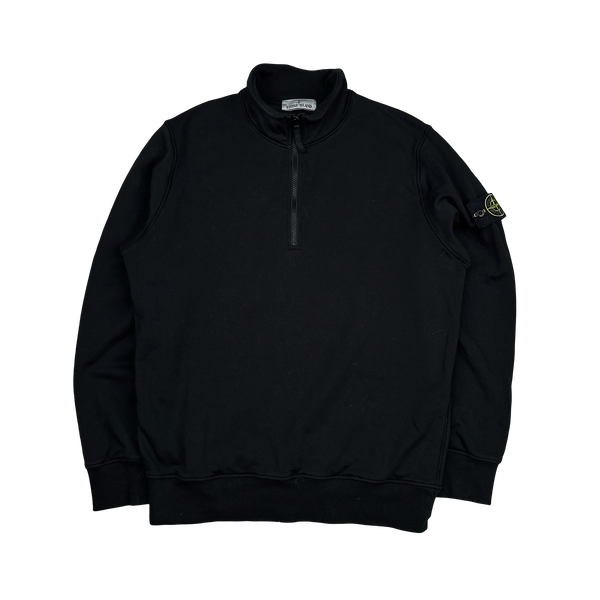 Stone Island 2024 Black Quarter Zip Jumper - XL