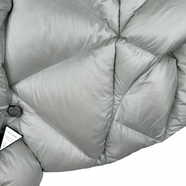 Moncler Genuis X Pharrell Williams Oak Giubbotto Silver Triangle stitched Down Filled Puffer Jacket - XL