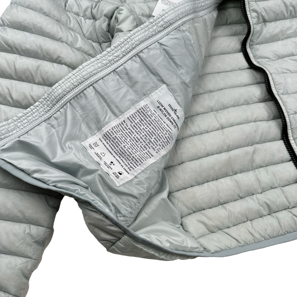 Stone Island 2022 Grey Loom Woven R Nylon Down TC Puffer - Medium